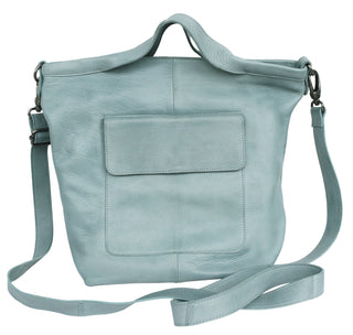 Bianca Handcrafted Leather Tote/Crossbody Bags: Cognac