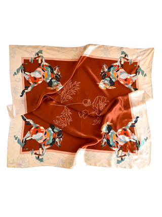Poppy Cowgirl Mulberry Silk 35x35
