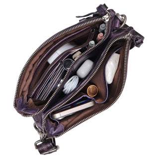 Jett Leather Crossbody Bags: Cognac