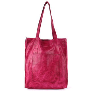 Margie Handcrafted Leather Tote Bag: Plum