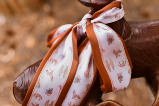 Saddle Club Western Twilly Scarf: Equestrian Cowgirl Silky Chiffon Hair & Neck Scarf