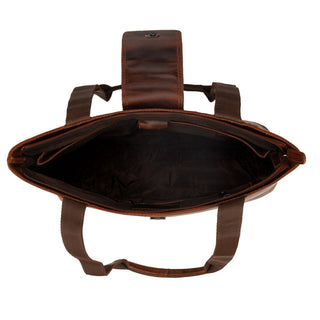 Everett Leather Tote Bag in Chestnut