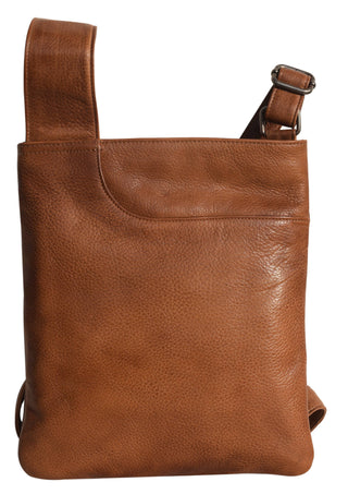 Athena Handcrafted Leather Crossbody Bags: Cognac