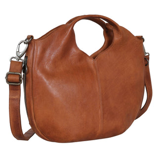 Darby Handcrafted Leather Crossbody Bags: Cognac