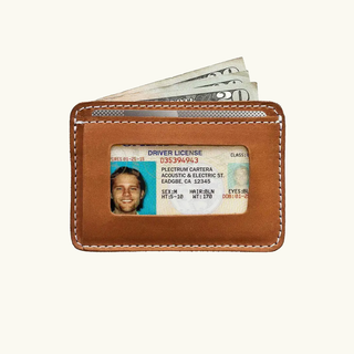 Full-Grain Leather ID Picker's Wallet: Black