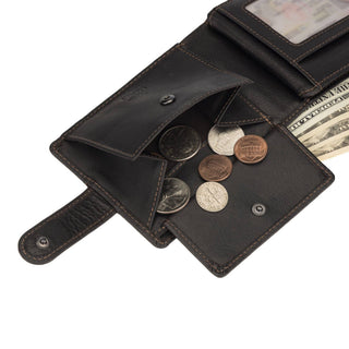 Phoenix Leather Clip Wallet – Men – Brown
