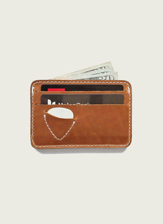 Full-Grain Leather ID Picker's Wallet: Tan