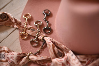 Snaffle Bit Twilly Scarf Slide Accessory in “Antique Bronze”