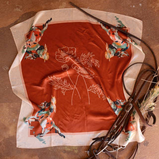 Poppy Cowgirl Mulberry Silk 35x35