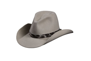 European Hare Cowboy Hat with Genuine Cowhide Hatband- Size 7 1/4