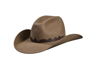 Mesa Canyon Beaver Cowboy Hat – Pure Beaver Felt with Mountain Leather Band, Size 7 3/4