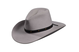 European Hare Teardrop Cowboy Hat – Handmade Silverbelly Western Hat - Size 7 5/8