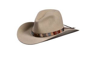 50/50 Beaver Silver Belly Cowboy Hat – Pendleton Band in Tan Tones, Size 6 /78