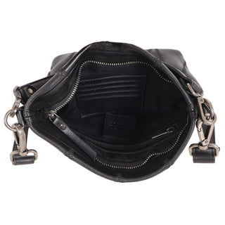 Ivy Diamond Leather Crossbody Bag: Cognac