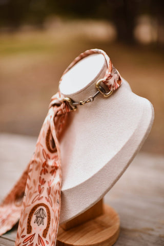 Snaffle Bit Twilly Scarf Slide Accessory in “Antique Bronze”