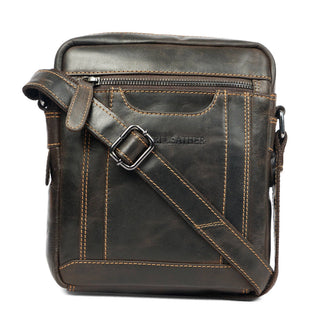 Asheville Leather Crossbody Bag – Unisex – Brown