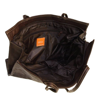 Urban Handcrafted Leather Tote Bags: Black