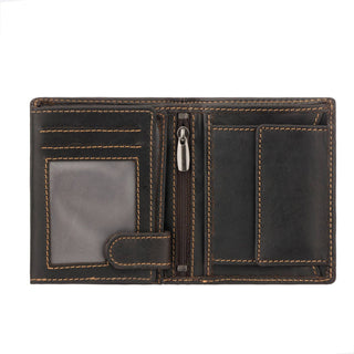 Philip Leather Trifold Wallet for Men in Brown