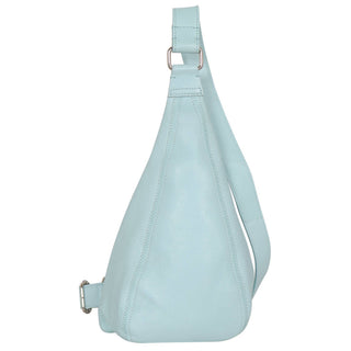 Hippie Small Handcrafted Leather Sling Bags: Mint