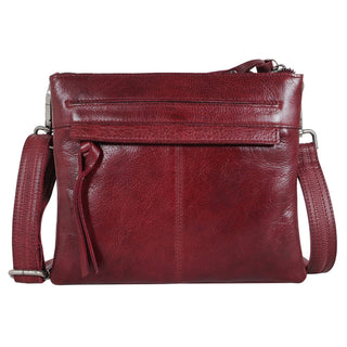 Jett Leather Crossbody Bags: Cognac