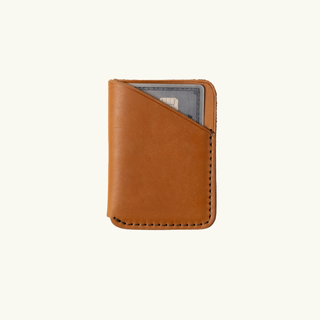 Full-Grain Leather Front Pocket Wallet: Tan