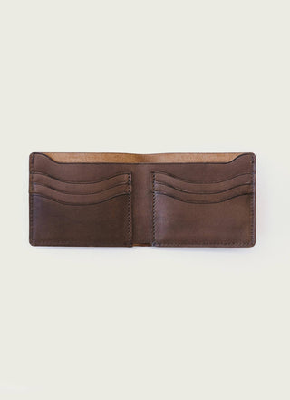 Full-Grain Leather Bifold Wallet: Black
