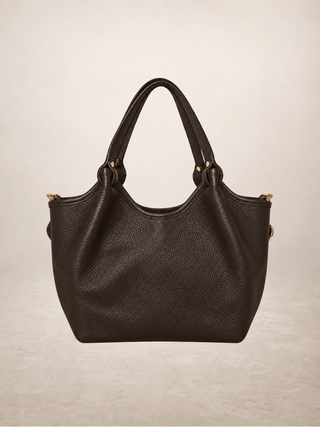 KELLI - Leather bag: Wine red