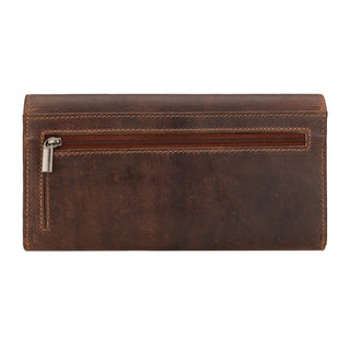 Charlotte Leather Wallet in Chestnut