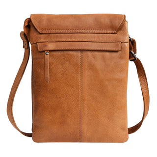 Peck Handcrafted Leather Crossbody Bags: Cognac