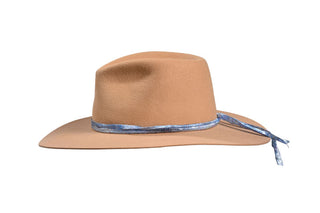 Sunlit Honey European Hare Fedora, Size 7 3/8