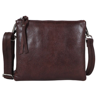 Jett Leather Crossbody Bags: Cognac