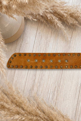 NOX Light Brown Leather Sash Belt