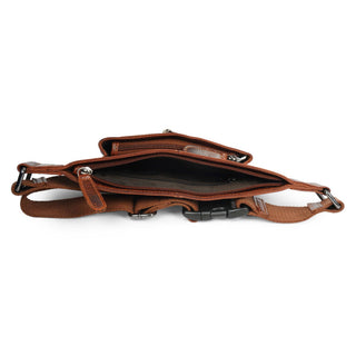 Osaka Leather Belt Bag – Unisex – Chestnut