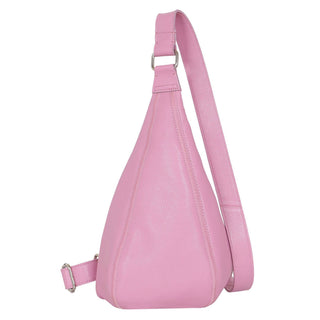 Hippie Small Handcrafted Leather Sling Bags: Lavender