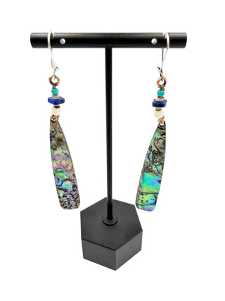 Ocean Current Earrings Lapis
