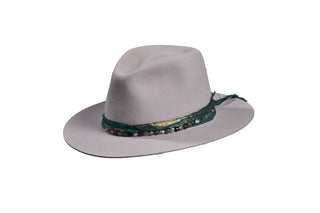 Silverbelly European Hare Fedora Hat, Size 7 1/4