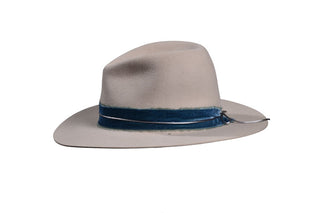 Silverbelly European Hare Fedora Hat, Size 7 3/8