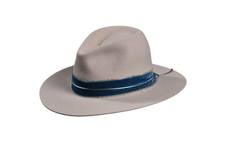 Silverbelly European Hare Fedora Hat, Size 7 3/8