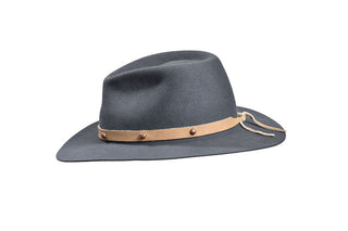 Ironclad Fedora – Steel & European Hare, Size 7 3/4