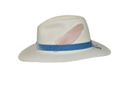 Madison Hare Fur Fedora Hat for Sale in White
