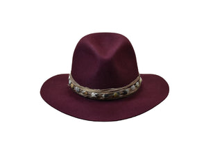 Hare Fur Fedora Hat for Sale in Red