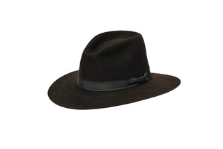 The Ellis - Men's Black Fedora-Hats-TrueWestHats