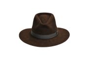 Indiana Jones Chocolate Fur Felt Hat front view
