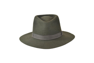 Moss Green Fedora front view