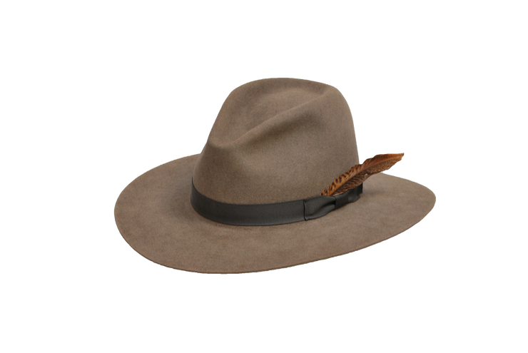The Brook - Men's 100% Natural Beaver Fedora-Hats-TrueWestHats