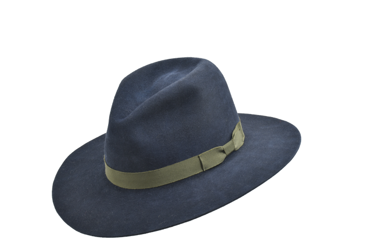 Hare Fur Fedora Hat for Sale in Navy