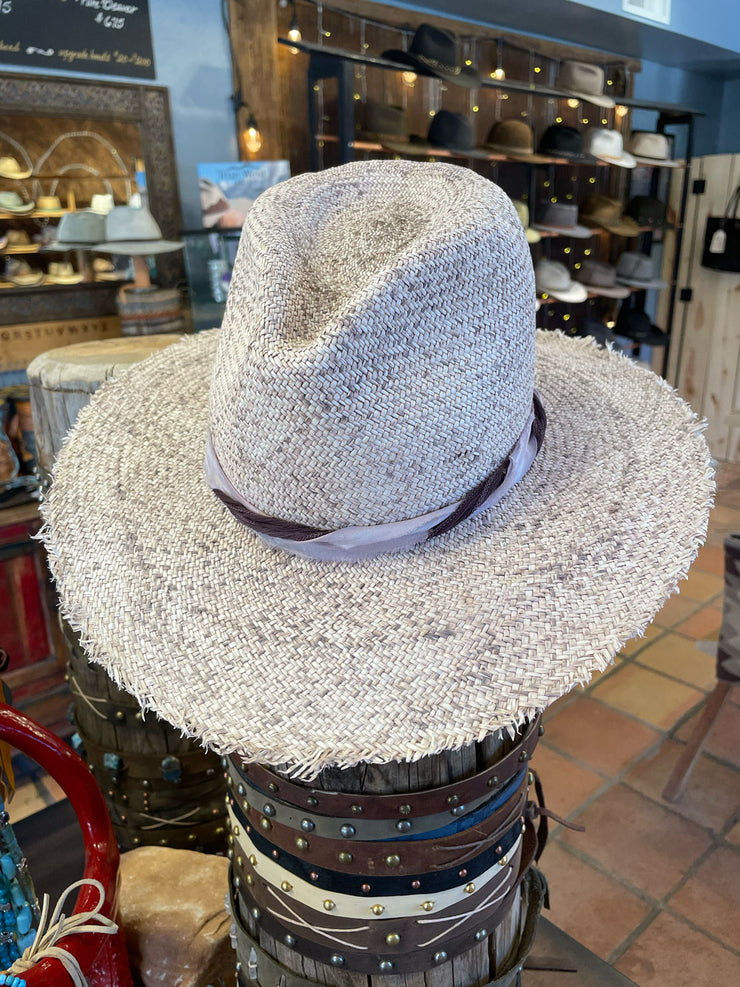 Straw Fedora Hat for Sale in Purple