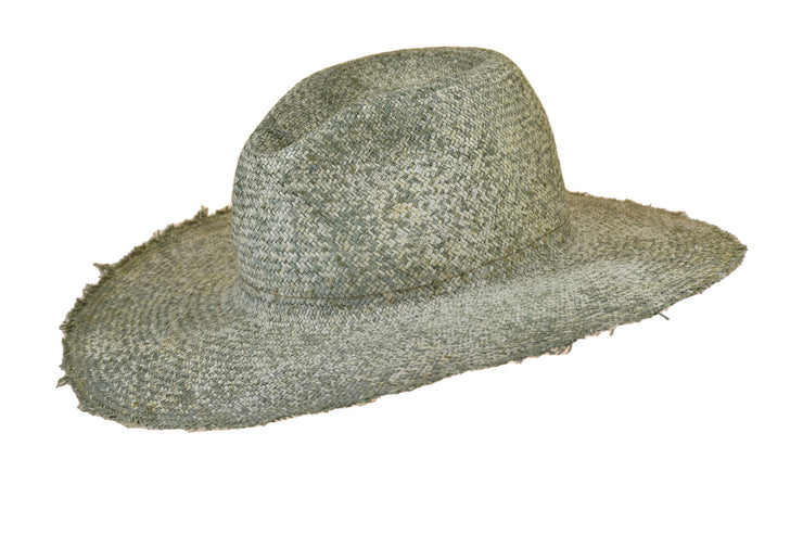 Straw Fedora Hat for Sale in Green