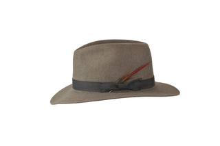 Men's Pure Natural Beaver Fedora Short Brim-Hat-TrueWestHats