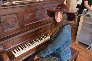 Floppy Hat, Burgundy - Medium-Hat-TrueWestHats